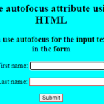 Global autofocus attribute